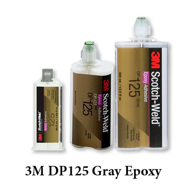 3M Scotch-Weld DP125 Gray Flexible Temp Resistant 25-Minute Set Epoxy Plastics, Ceramics, Wood & Metals 3M Scotch-Weld