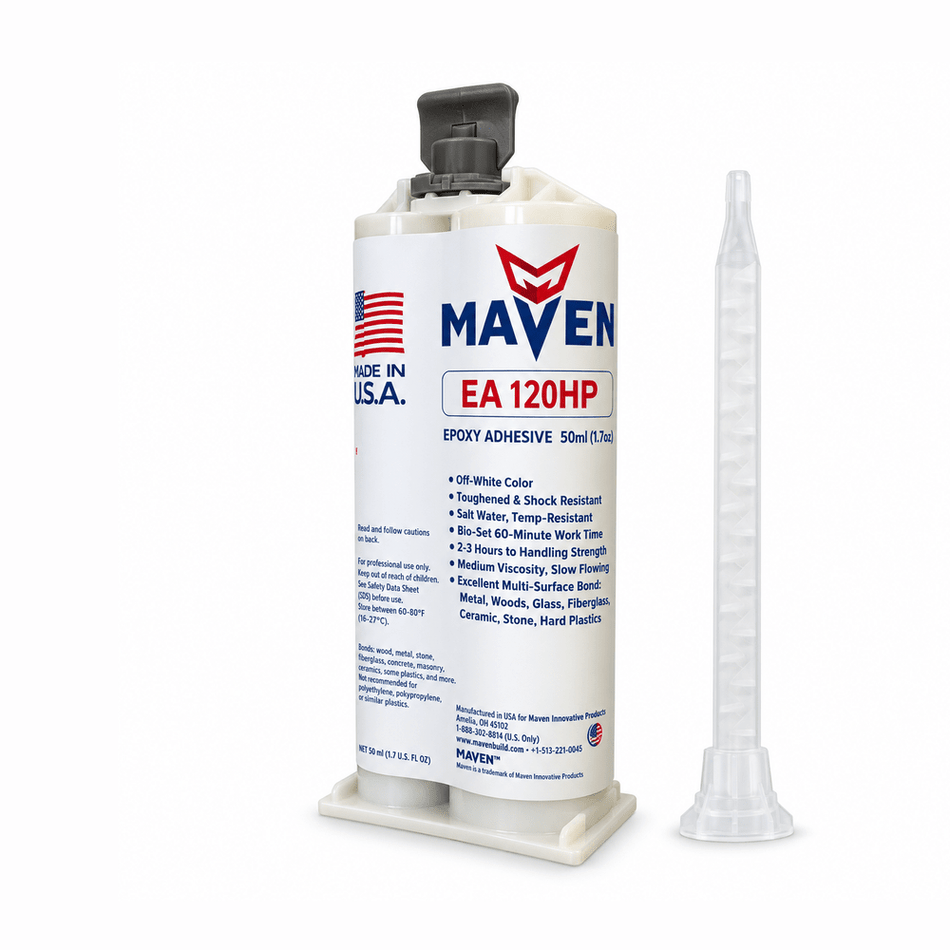 Maven EA 120HP Toughened Non-Sag 120-Min Set Epoxy 2 hour Maven Adhesives