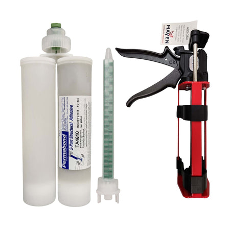 Permabond TA4610 Polyolefin PE, PP , Teflon PTFE & Rubber Bonder Thick Gel 12-15 min Acrylic MMA Adhesive Off-White Permabond