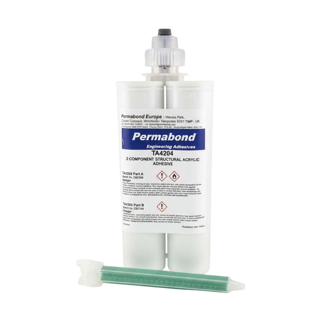 Permabond TA4204 Cartridge 1:1 Toughened Acrylic Adhesive Permabond