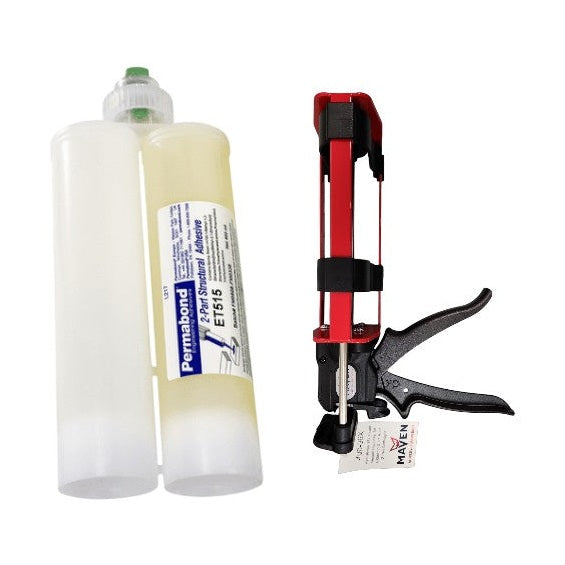 Permabond ET515 1:1-Ratio Medium Set 10 - 20 min Two-Part Epoxy Adhesive Cartridges and Accessories Permabond