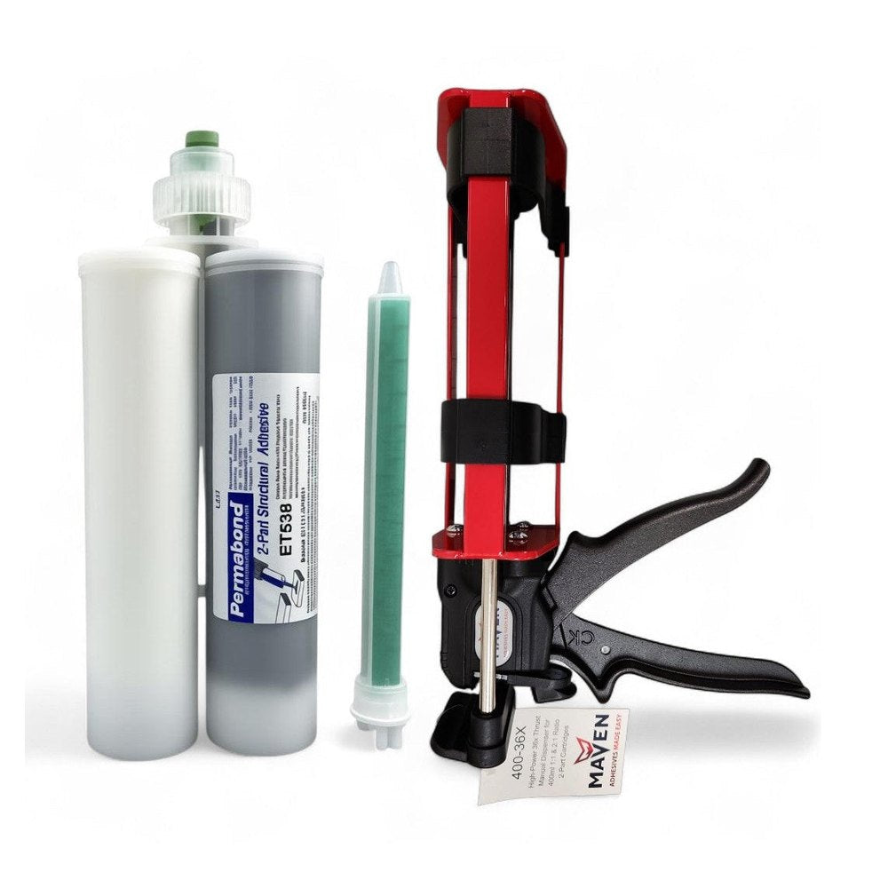 Permabond ET538 1:1 Ratio Slow Set 120 - 150 min Gray color Two-Part Epoxy Adhesive Permabond