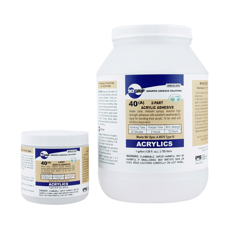 Weld-On 40 Reactive Acrylic Adhesive Low VOC Weld-On