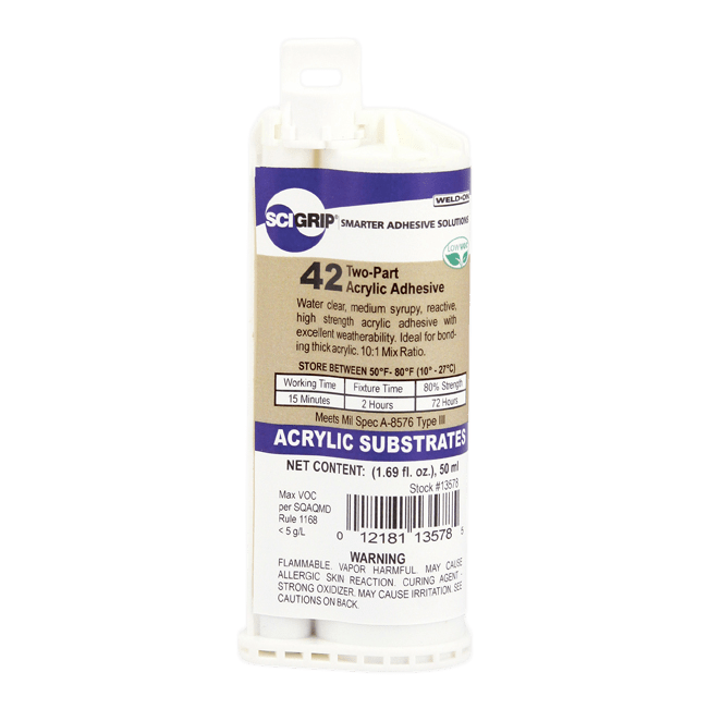 SCIGRIP Weld-On 42 Clear Acrylic MMA Adhesive