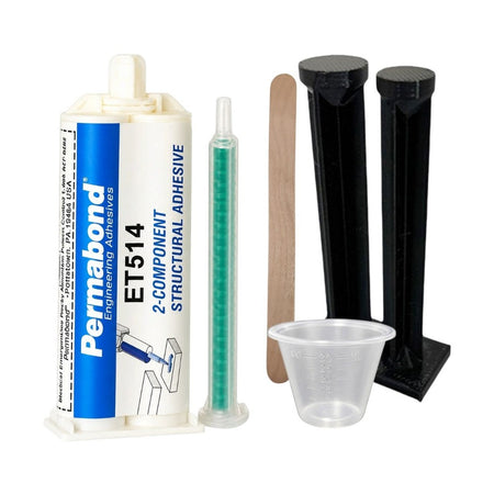 PERMABOND ET514 Slow Set 30 - 50 min 1:1 Mixable Two-Part Epoxy Adhesive Cartridges & Accessories PERMABOND