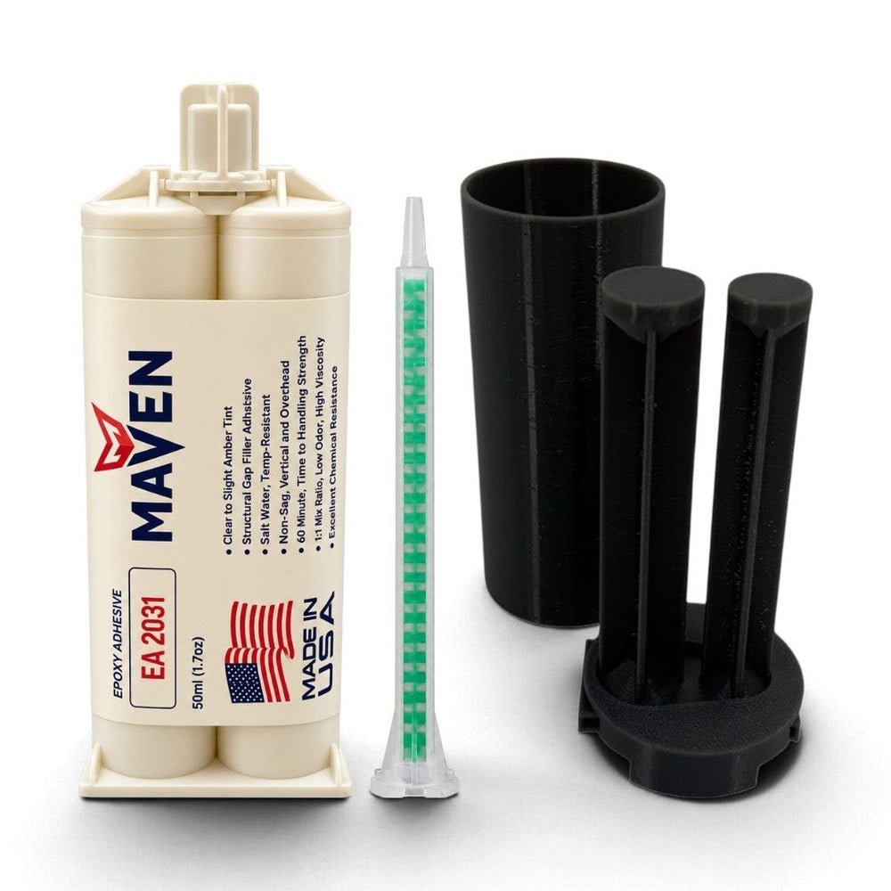 Maven EA 2031 - 60-Min Set Chemical Resistant -Black Thixotropic Toughened Epoxy Gel Maven Adhesives