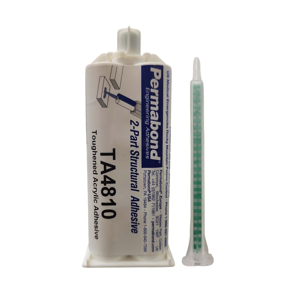 Permabond TA4810 Fast Set 4-6 min No-Primer Metals & Plastics Acrylic Adhesive 50ml And 400ml Permabond