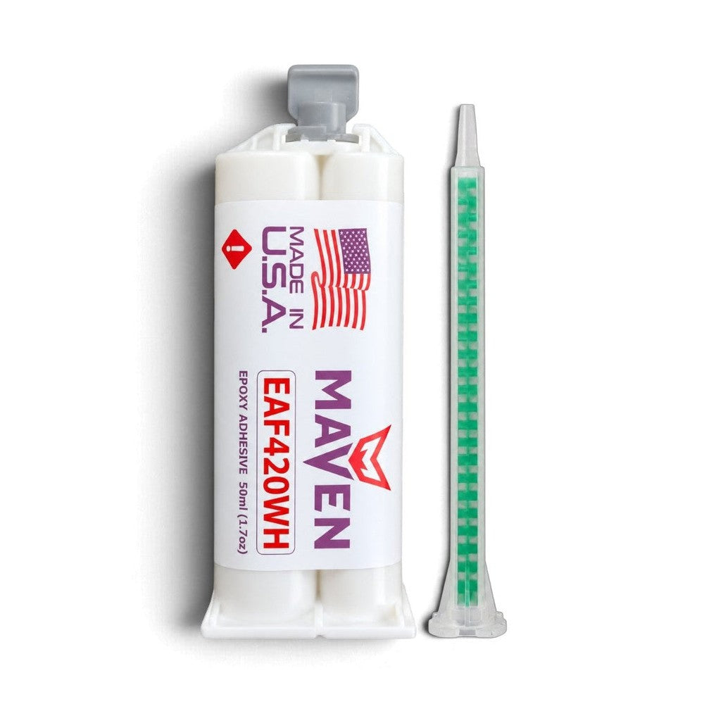 Maven EAF420 Off-White - Medium Set 20 Minute Epoxy Off-White - Toughened Temp Resistant 20-Minute Set Carbon Fiber, Plastic & Metal Maven Adhesives