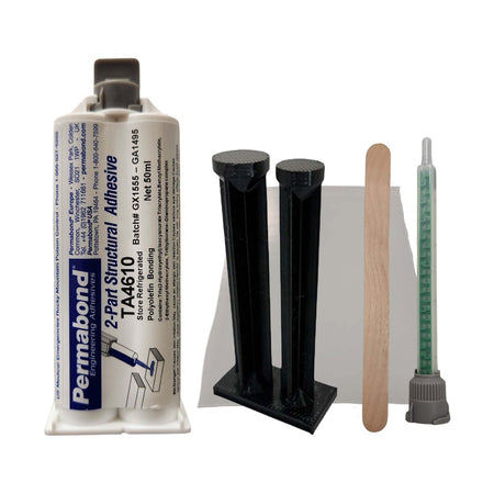 Permabond TA4610 Polyolefin PE, PP , Teflon PTFE & Rubber Bonder Thick Gel 12-15 min Acrylic MMA Adhesive Off-White Permabond