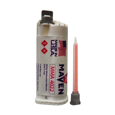 Maven MMA 4022 Acrylic - Medium Set 20-Min Toughened Impact Resistant MMA Adhesive-High Viscosity Blue-10:1 ratio Maven Adhesives