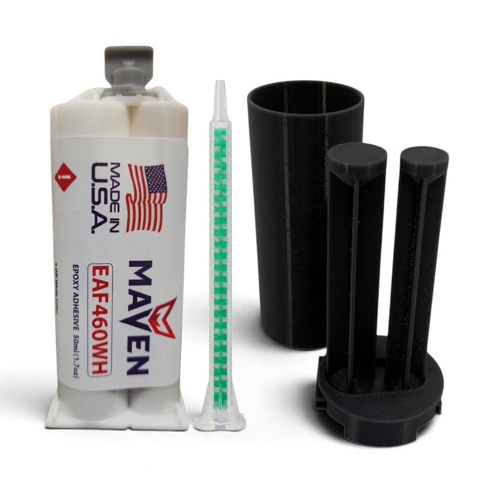 Maven EAF460 - Slow Set 60 Minute Black or Off-White Epoxy - Toughened 60-Minute Set Epoxy Adhesive Maven Adhesives