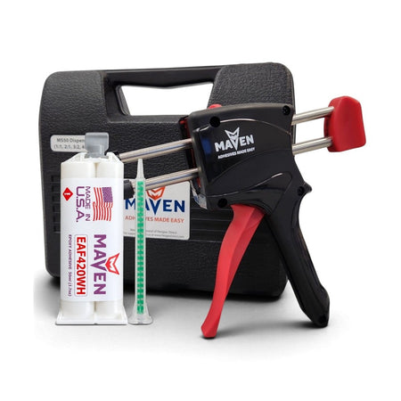 Maven EAF420 Off-White - Medium Set 20 Minute Epoxy Off-White - Toughened Temp Resistant 20-Minute Set Carbon Fiber, Plastic & Metal Maven Adhesives
