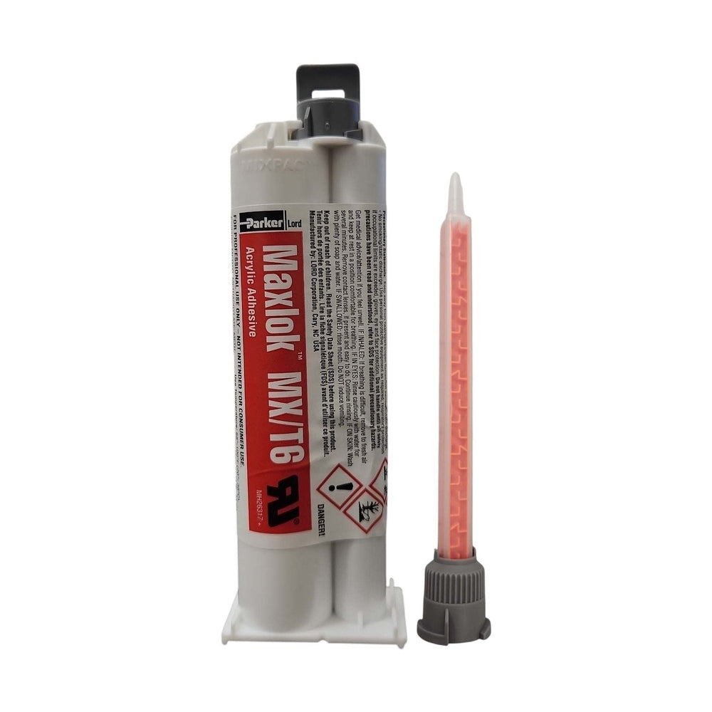 LORD Maxlok T6 MX 3019632 4:1 Ratio Fast set 6-9 min Acrylic Adhesive non-sagging, and resistance to temperature, moisture, solvents Lord