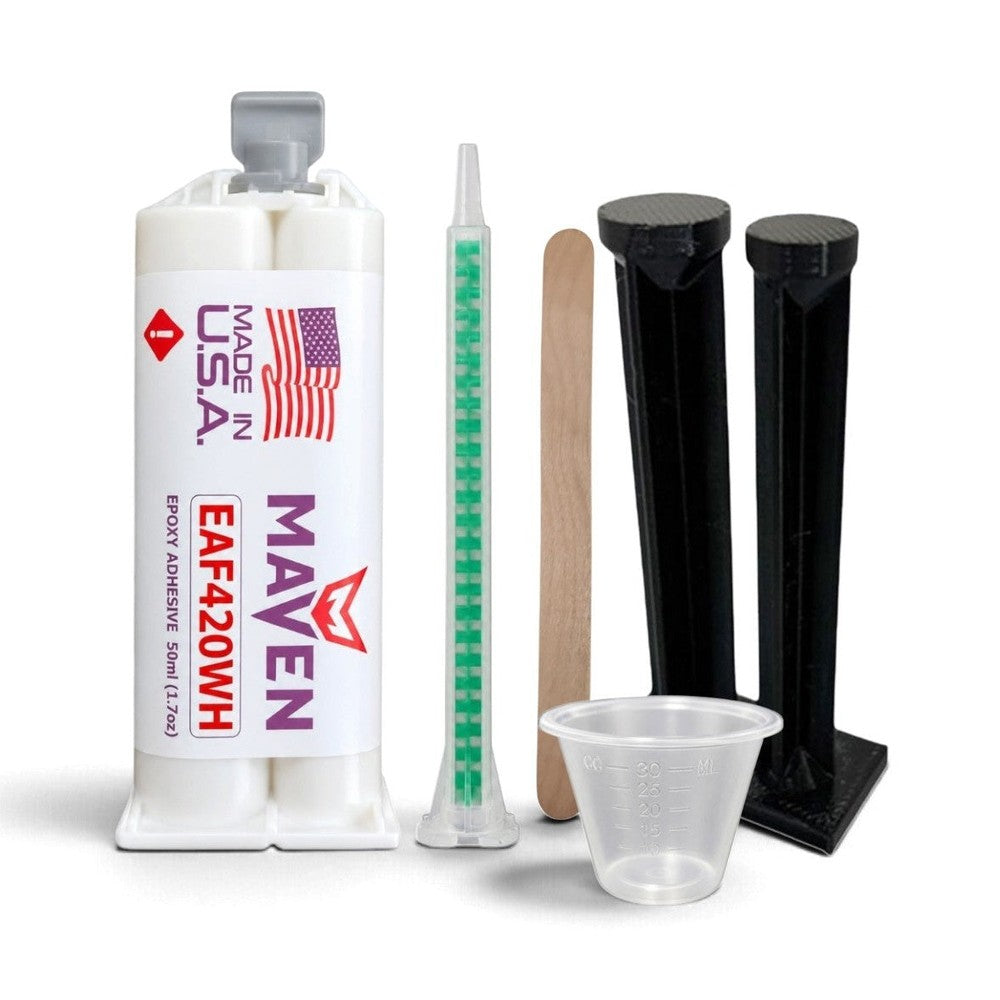 Maven EAF420 Off-White - Medium Set 20 Minute Epoxy Off-White - Toughened Temp Resistant 20-Minute Set Carbon Fiber, Plastic & Metal Maven Adhesives