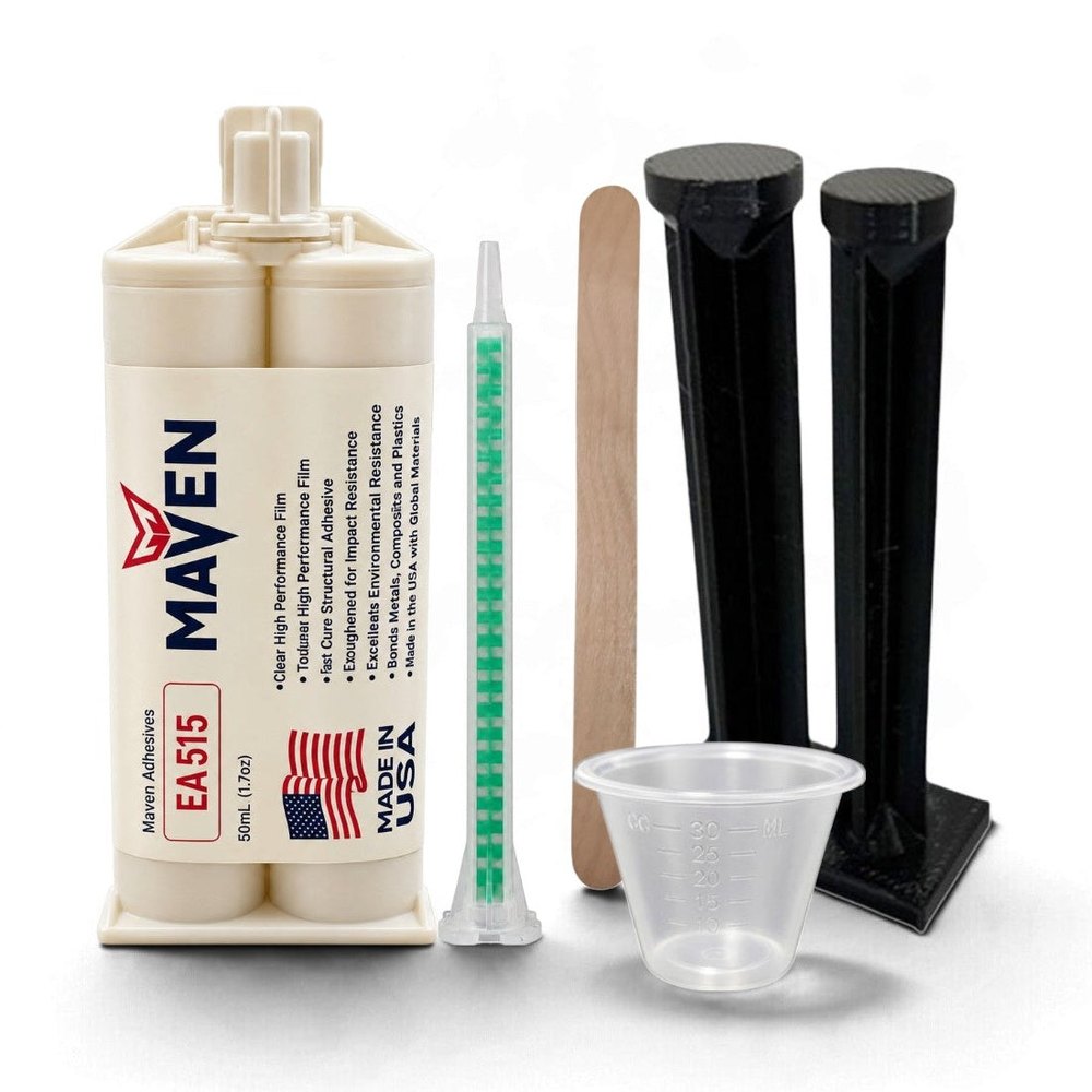 Maven Epoxy EA 515 - Medium Set 15-20 -Min Epoxy-Medium-Thin Viscosity Translucent Clear-1:1 ratio Maven Adhesives