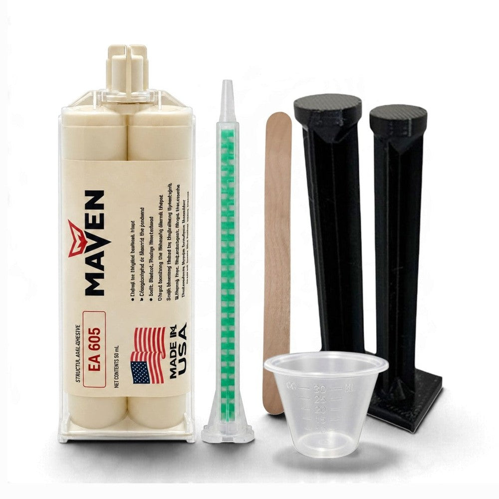 Maven Epoxy EA 605 aka EA 555 - Fast Set 5-Min Steel Filled-Medium Viscosity-Metallic Gray Epoxy-1:1 ratio Maven Adhesives