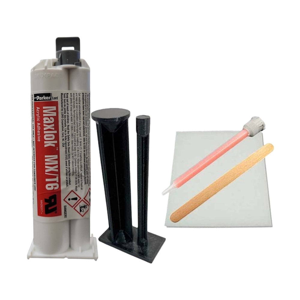 LORD Maxlok T6 MX 3019632 4:1 Ratio Fast set 6-9 min Acrylic Adhesive non-sagging, and resistance to temperature, moisture, solvents Lord