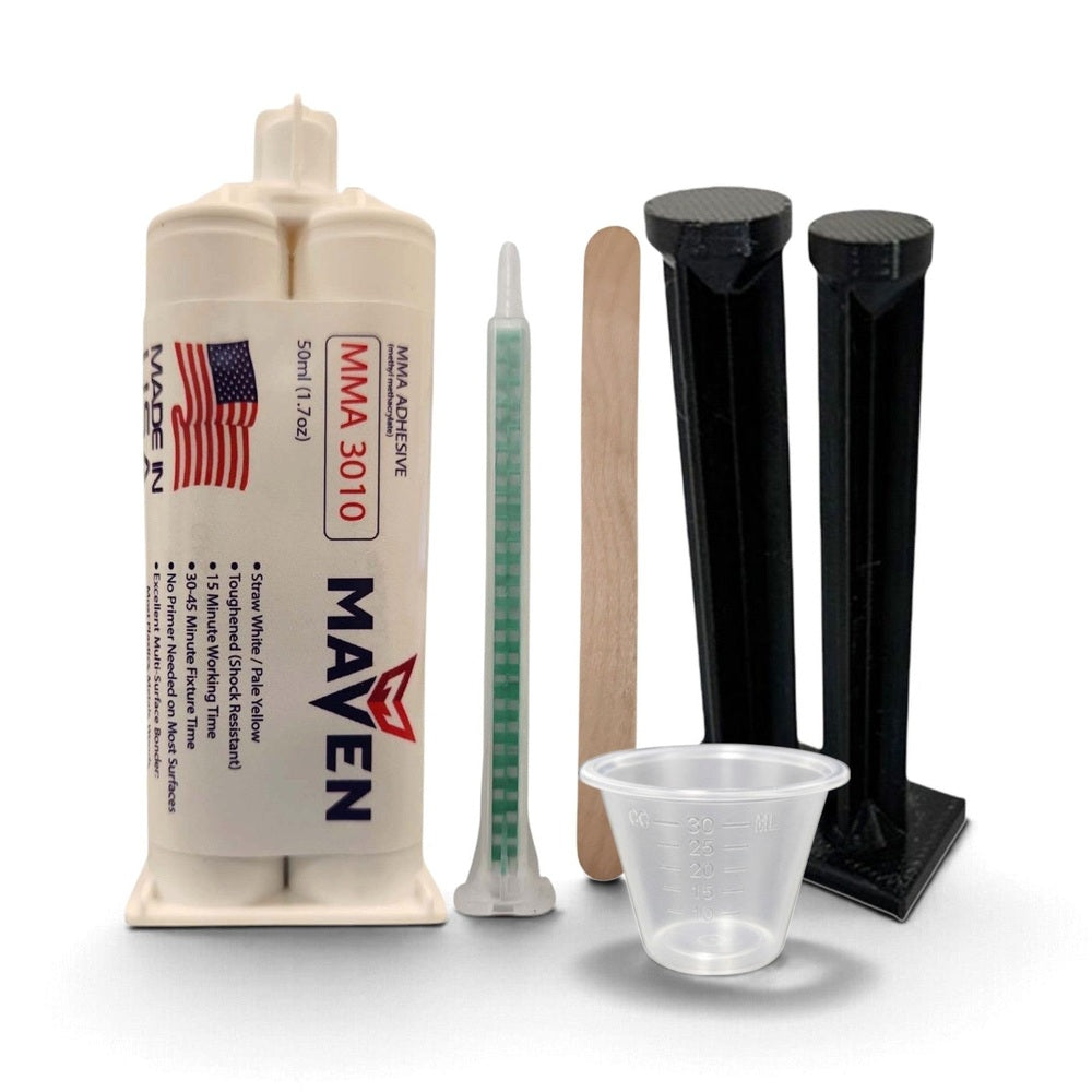Maven MMA 3010 - Medium Set 15-Min MMA Acrylic Adhesive-Cold Temp Setting, Thick/High Viscosity Beige Maven Adhesives