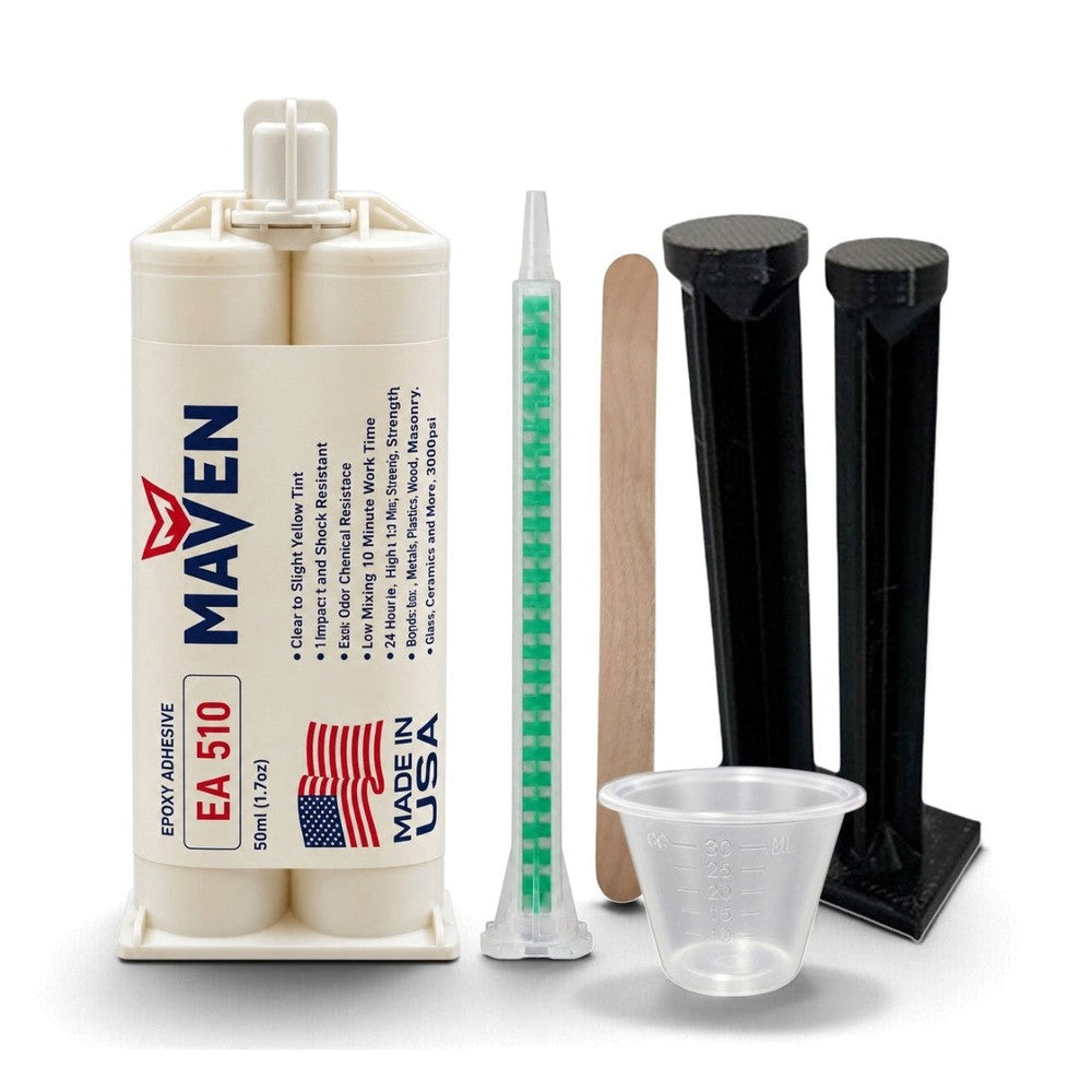Maven EA510 10-Minute Epoxy Chemical Resistant Medium Viscosity Adhesive Direct substiture for Devcon 10 Minute 14251 Maven Adhesives