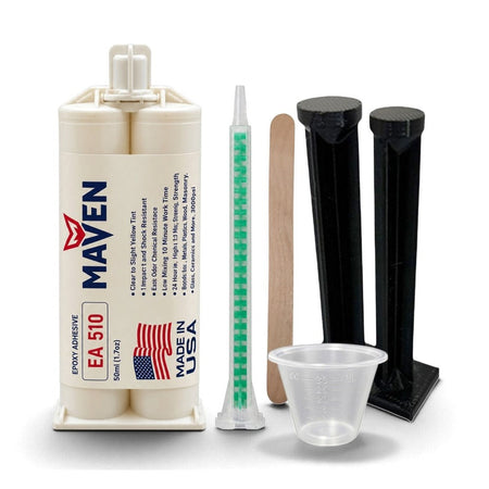 Maven EA510 10-Minute Epoxy Chemical Resistant Medium Viscosity Adhesive Direct substiture for Devcon 10 Minute 14251 Maven Adhesives