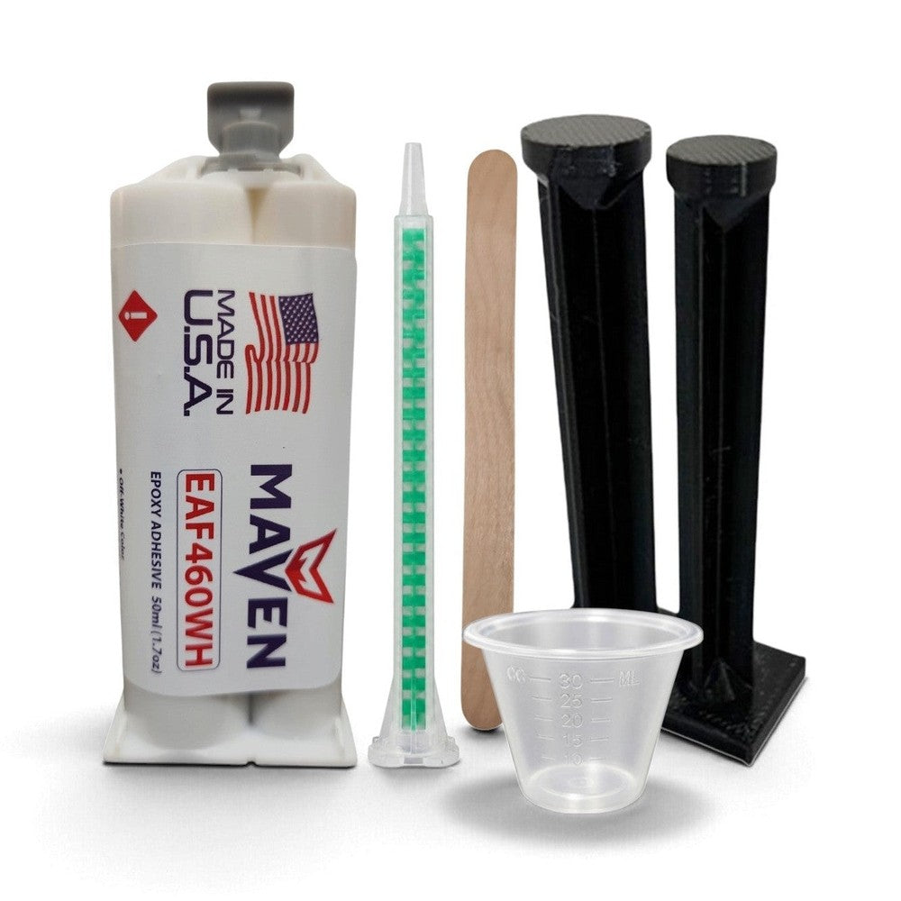 Maven EAF460 - Slow Set 60 Minute Black or Off-White Epoxy - Toughened 60-Minute Set Epoxy Adhesive Maven Adhesives