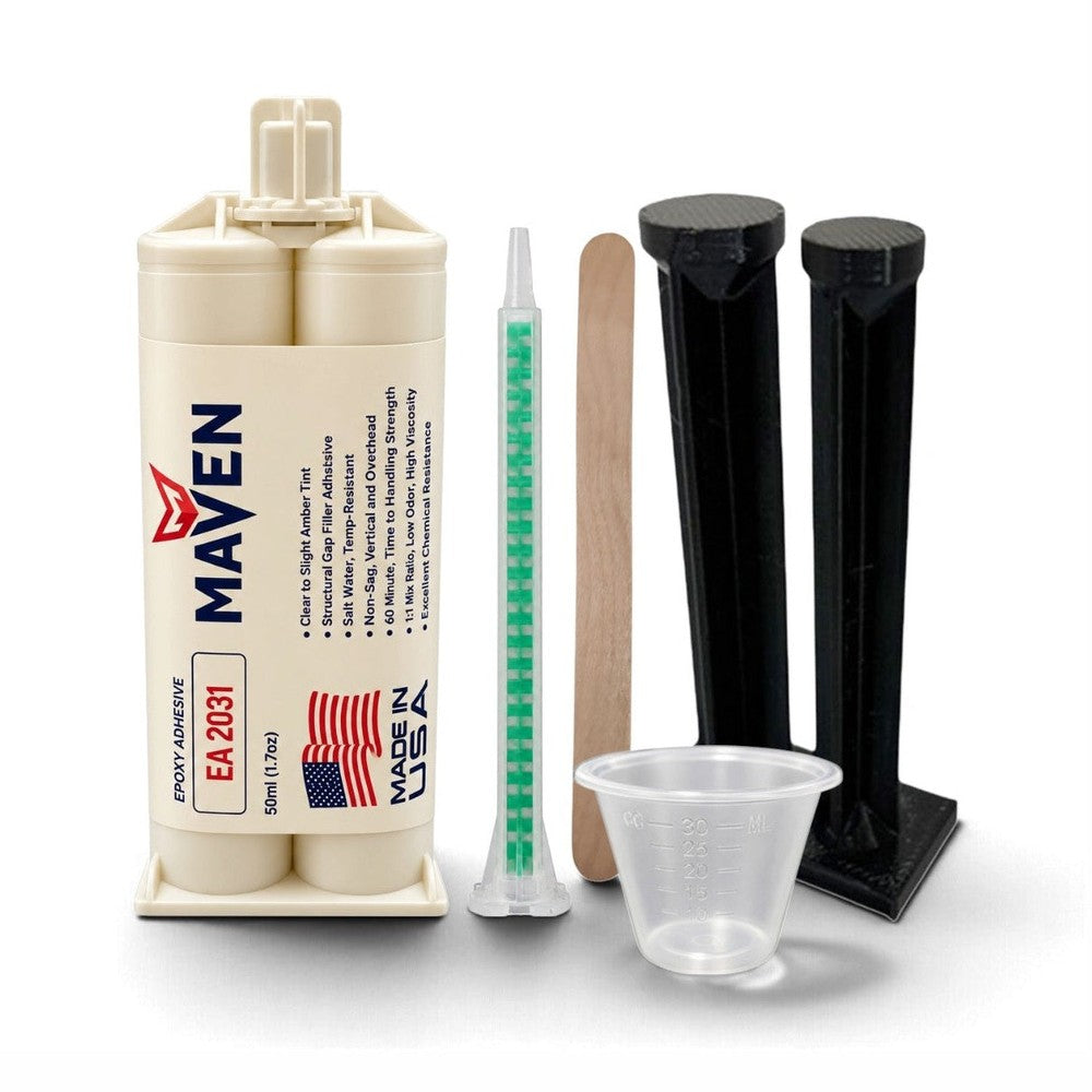 Maven EA 2031 - 60-Min Set Chemical Resistant -Black Thixotropic Toughened Epoxy Gel Maven Adhesives