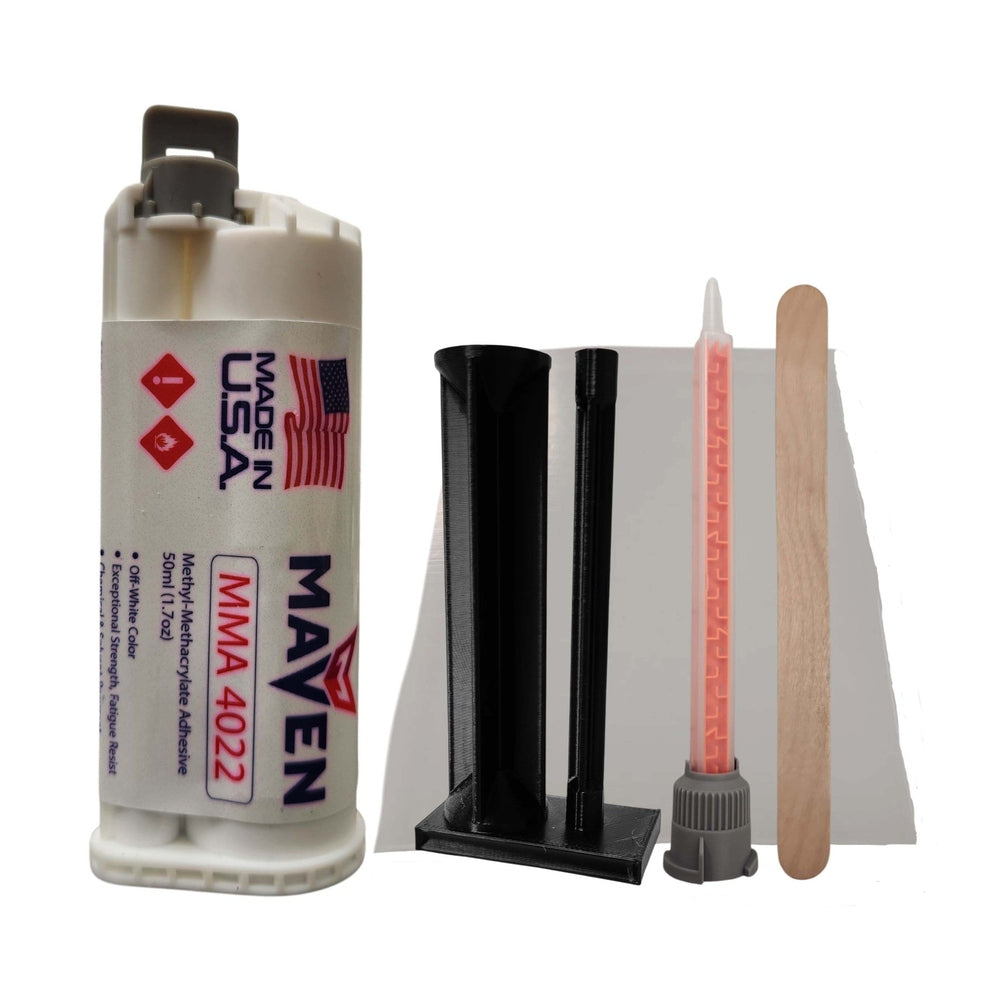 Maven MMA 4022 Acrylic - Medium Set 20-Min Toughened Impact Resistant MMA Adhesive-High Viscosity Blue-10:1 ratio Maven Adhesives