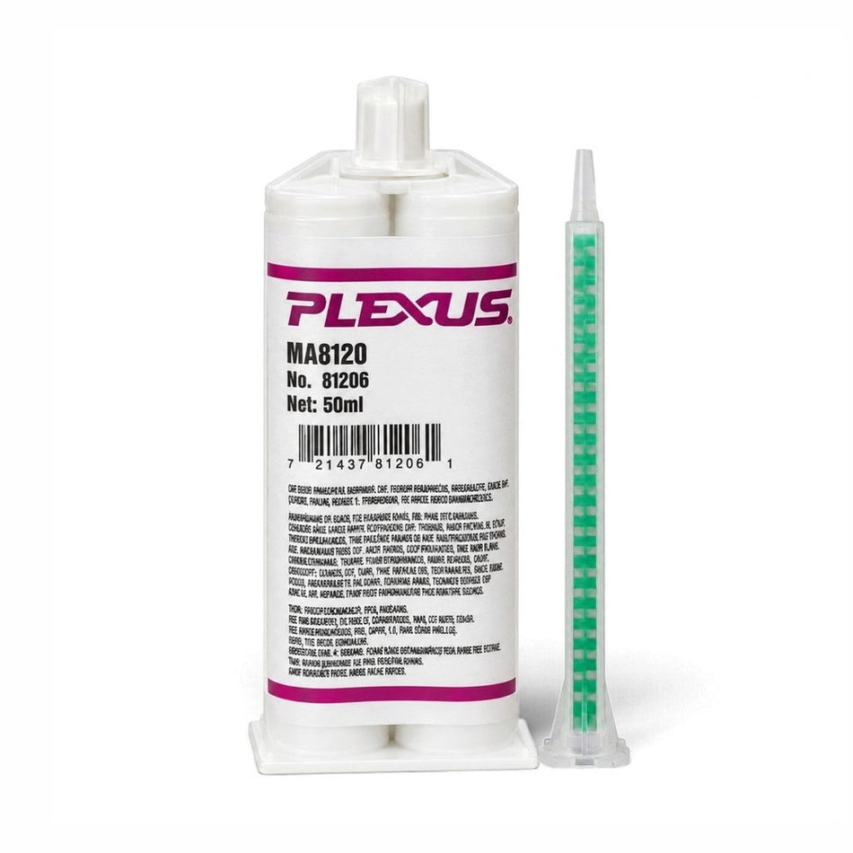 PLEXUS MA8120 GB - Metals, Zinc-Treated, Galvanized Metals, Hot-Dipped Metals, Nylons, and Plastics MMA Glue Slow 20-Min Set Toughened Low-Odor Marine Optimized Plexus