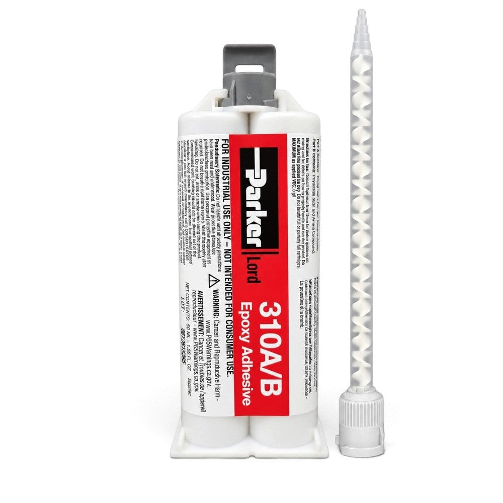 LORD 310-A/310-B Epoxy Adhesive Slow Set 30-60 min With Chemical Resistant Light-Resistant Thixotropic Thick Gel for Rubber, Plastics, Urethanes, Metals Lord