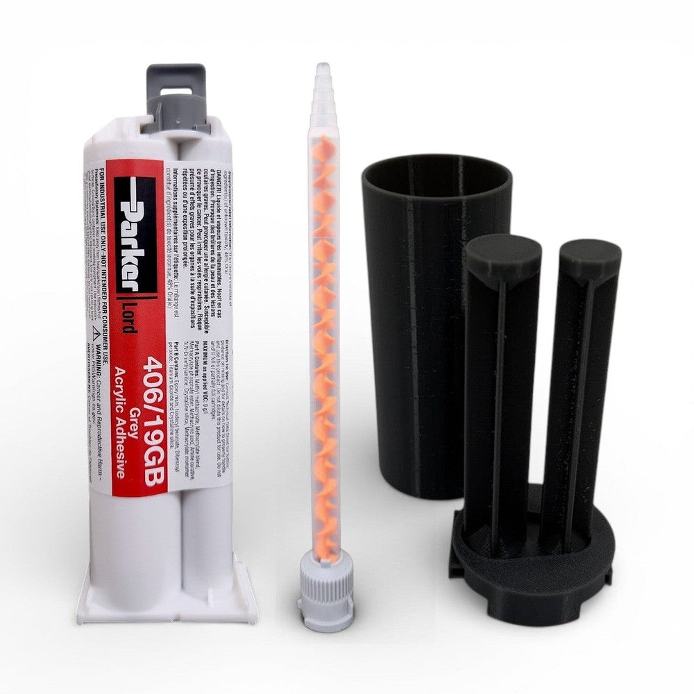 LORD 406/19GB 4-6 Minute "Glass-Bead" formula Temperature Resistant, Non-Sag acrylic adhesive Lord