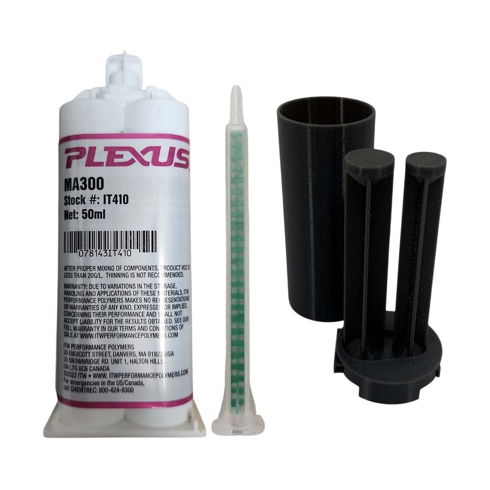 Plexus MA300 Black All Purpose High Strength 5-minute MMA Adhesive IT410 & IT412 Plexus