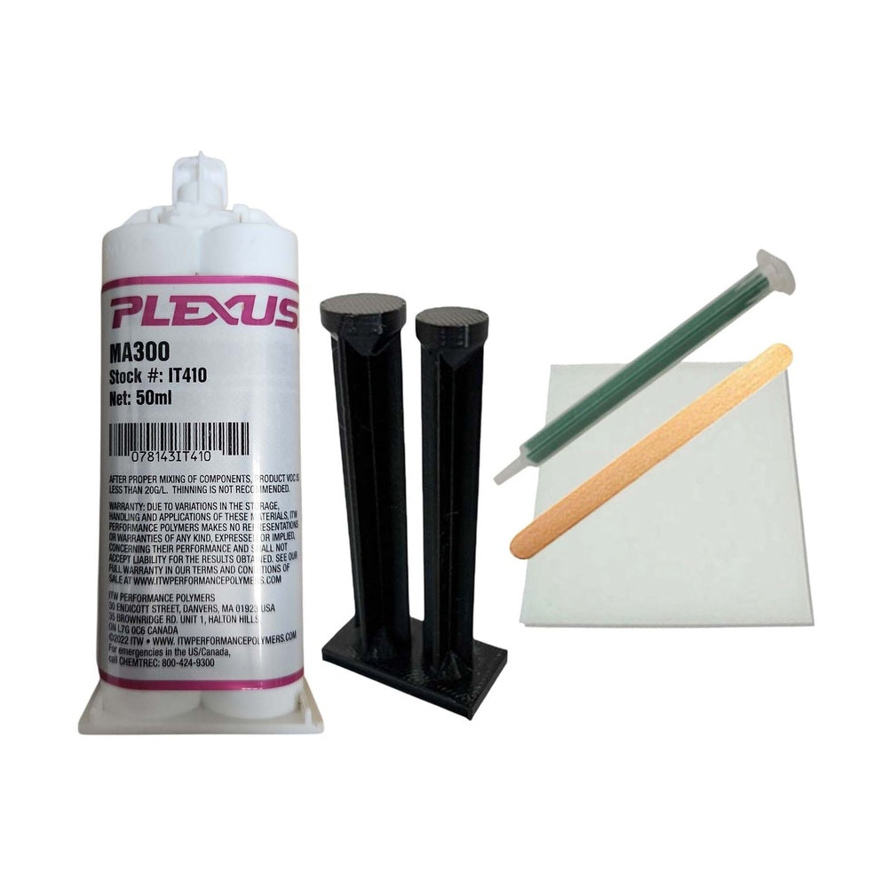 Plexus MA300 Black All Purpose High Strength 5-minute MMA Adhesive IT410 & IT412 Plexus