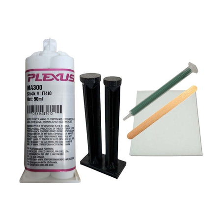 Plexus MA300 Black All Purpose High Strength 5-minute MMA Adhesive IT410 & IT412 Plexus