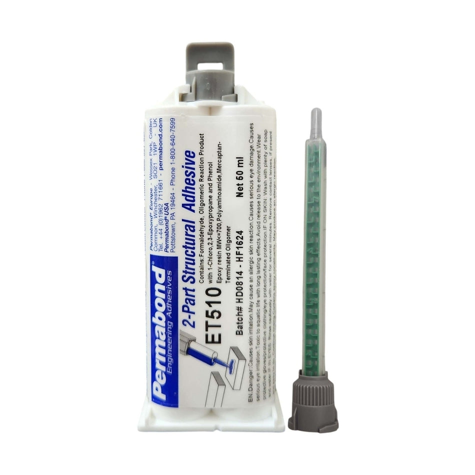 PERMABOND ET510 Medium Set 10 - 20 min Two-Part Epoxy Adhesive Cartridges & Accessories Permabond