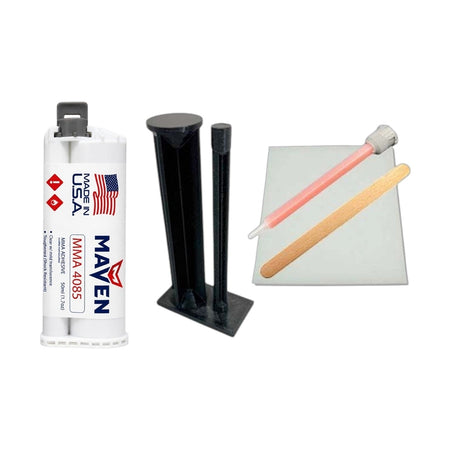 Maven MMA 4085 Acrylic - Medium Set 10-Min MMA Adhesive-Medium Viscosity UV Stable Resistant - Translucent Clear-10:1 ratio Maven Adhesives