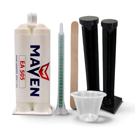 Maven Epoxy EA 505 - Fast Set 5-Min Epoxy-Thin-Medium Viscosity Translucent Clear-1:1 ratio Maven Adhesives