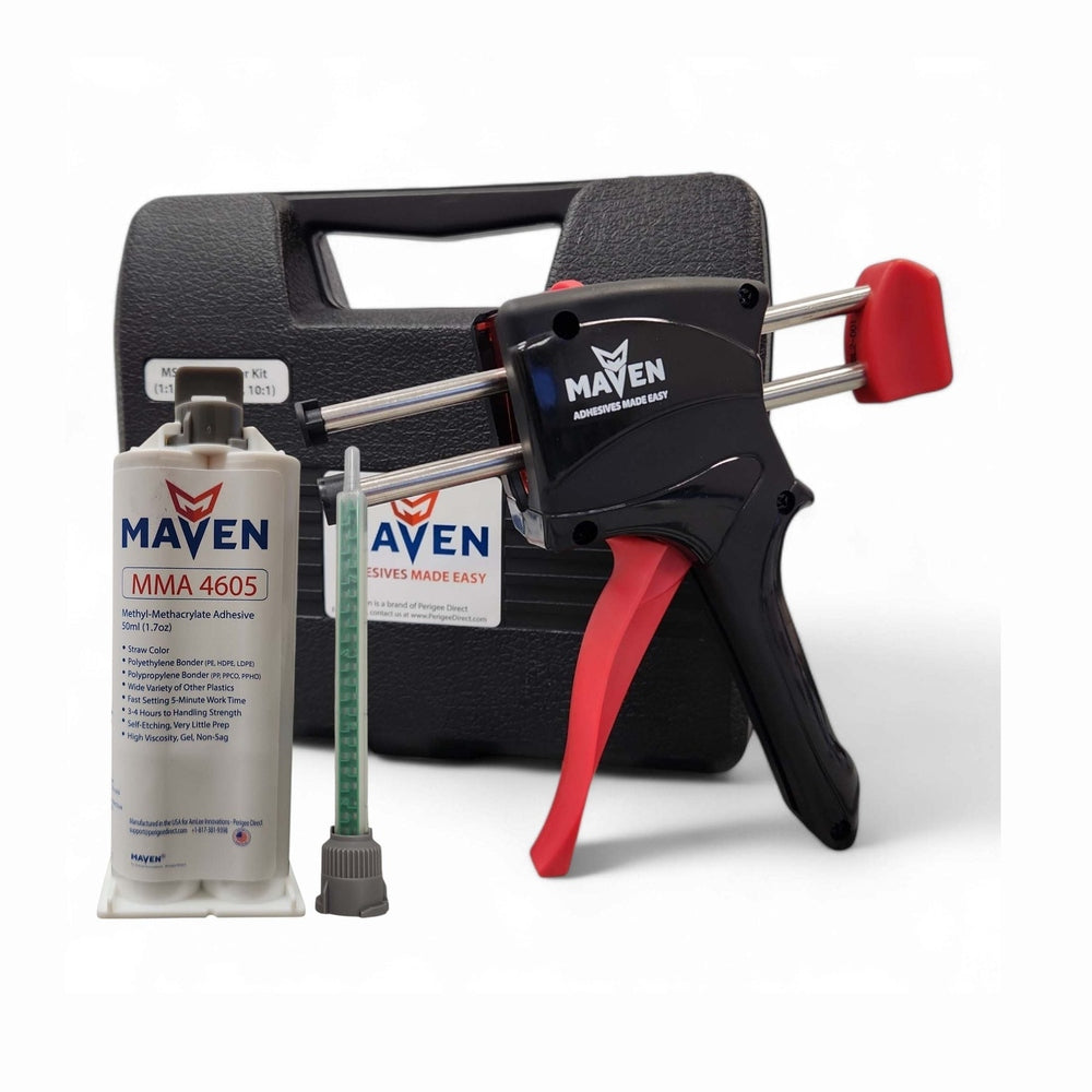 Maven MMA4605 1:1 ratio Polyolefin Bonder Bonds Polyethylene, Polypropylene& Nylon High Strength MMA Adhesive Perigee Direct