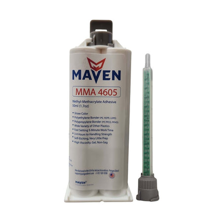 Maven MMA4605 1:1 ratio Polyolefin Bonder Bonds Polyethylene, Polypropylene& Nylon High Strength MMA Adhesive Perigee Direct