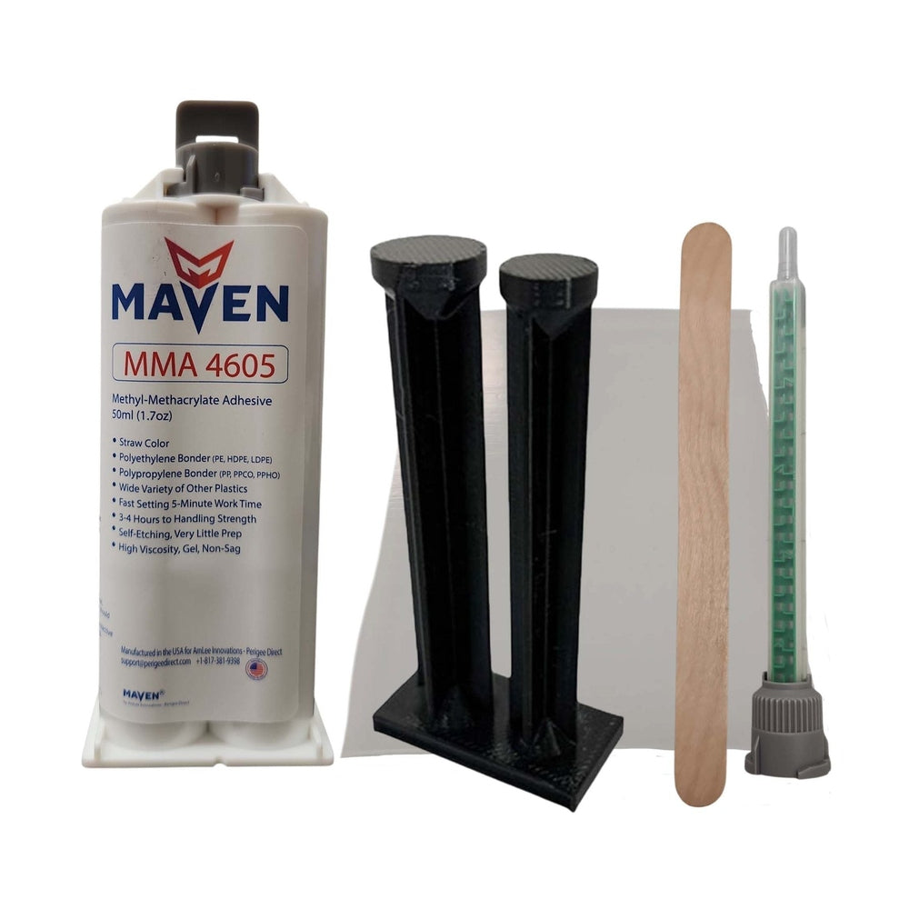 Maven MMA4605 1:1 ratio Polyolefin Bonder Bonds Polyethylene, Polypropylene& Nylon High Strength MMA Adhesive Perigee Direct