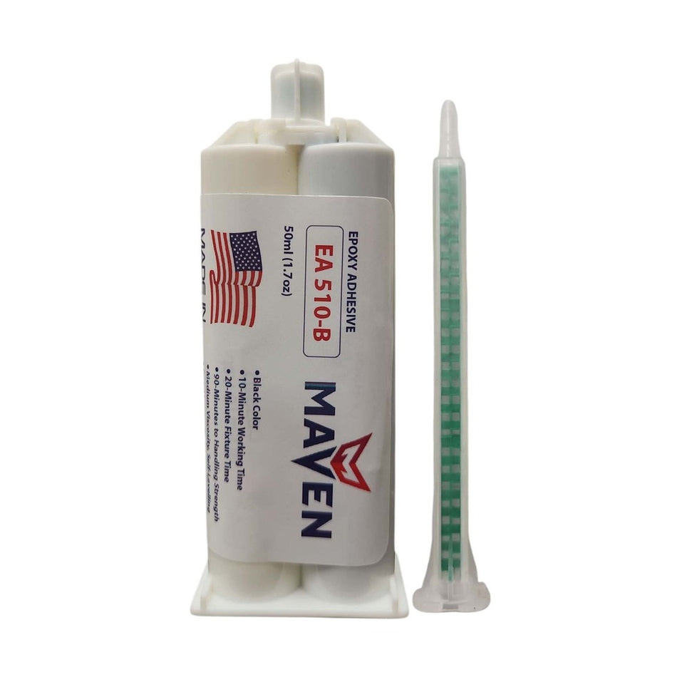 Maven 10-Minute Black Epoxy EA510-B Chemical Resistant Medium Viscosity Adhesive Direct substiture for Devcon 10 Minute Black 14255 Maven Adhesives