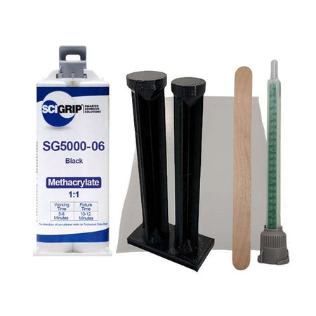 SciGrip SG5000 Black Mold Repair Compound Rapid-Cure 1:1 MMA Methacrylate Adhesive SciGrip