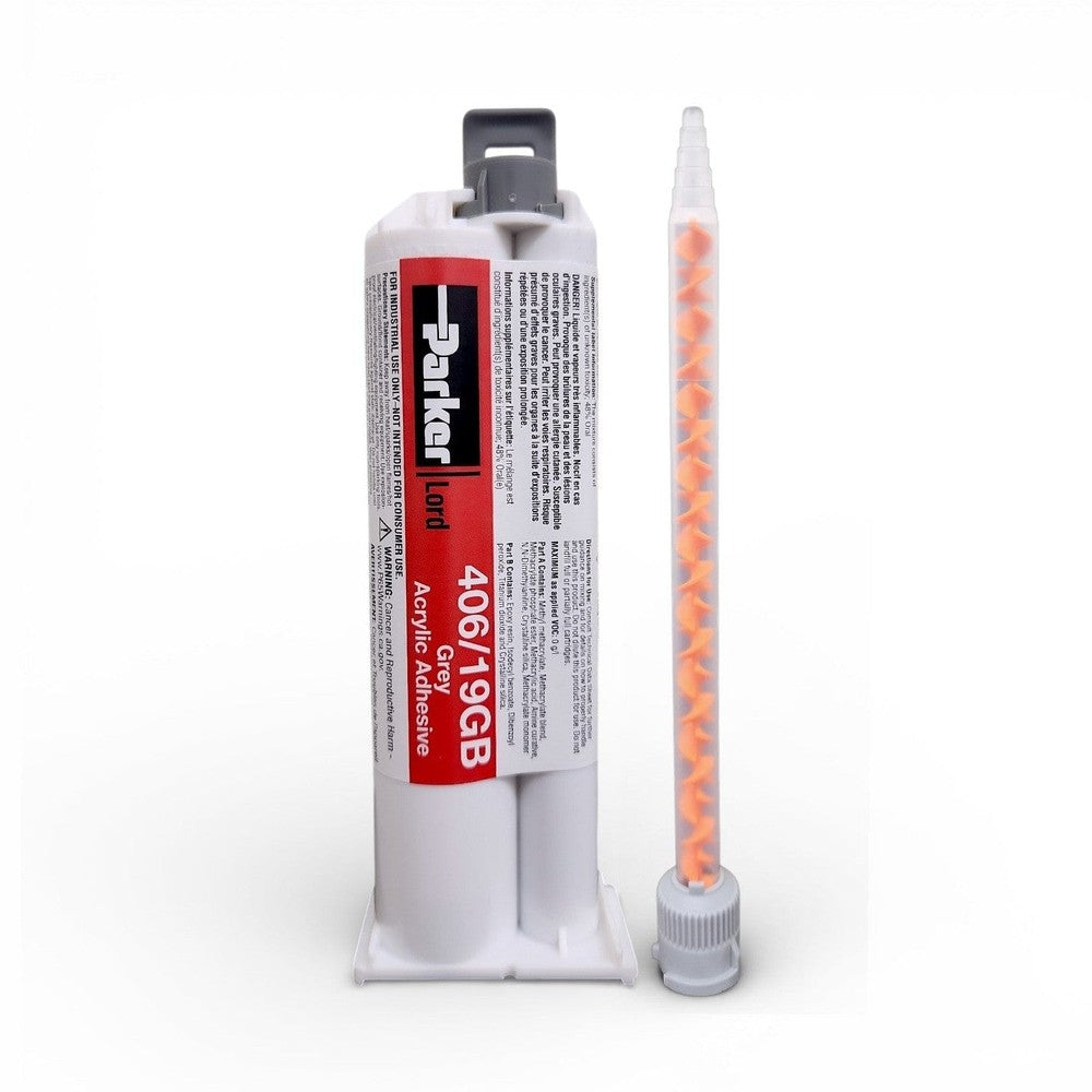 LORD 406/19GB 4-6 Minute "Glass-Bead" formula Temperature Resistant, Non-Sag acrylic adhesive Lord