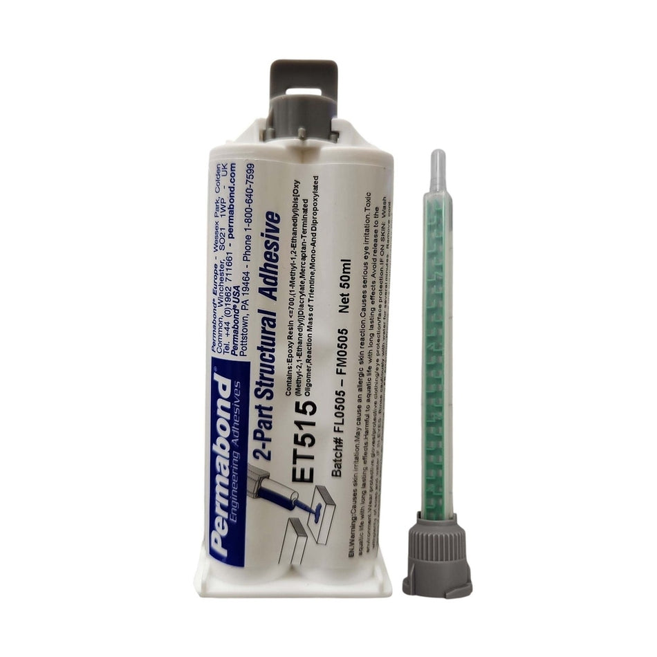 Permabond ET515 1:1-Ratio Medium Set 10 - 20 min Two-Part Epoxy Adhesive Cartridges and Accessories Permabond