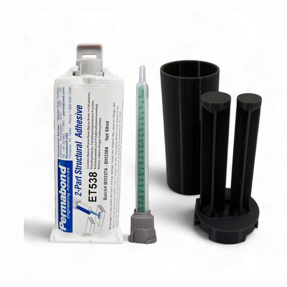 Permabond ET538 1:1 Ratio Slow Set 120 - 150 min Gray color Two-Part Epoxy Adhesive Permabond