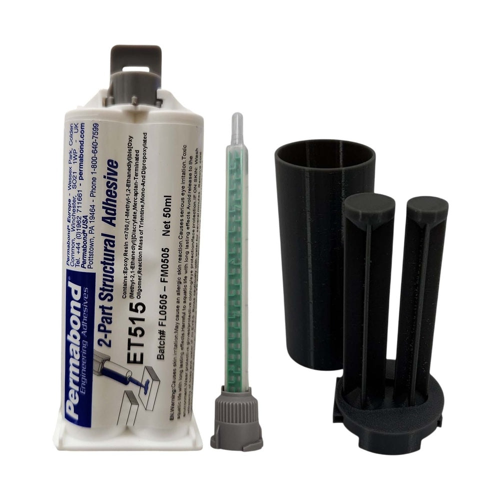 Permabond ET515 1:1-Ratio Medium Set 10 - 20 min Two-Part Epoxy Adhesive Cartridges and Accessories Permabond