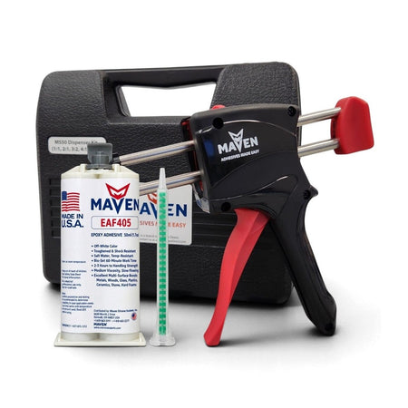 Maven EAF405 Fast Set 5 Minute Black Epoxy - Toughened 5-minute Set Epoxy Adhesive Maven Adhesives