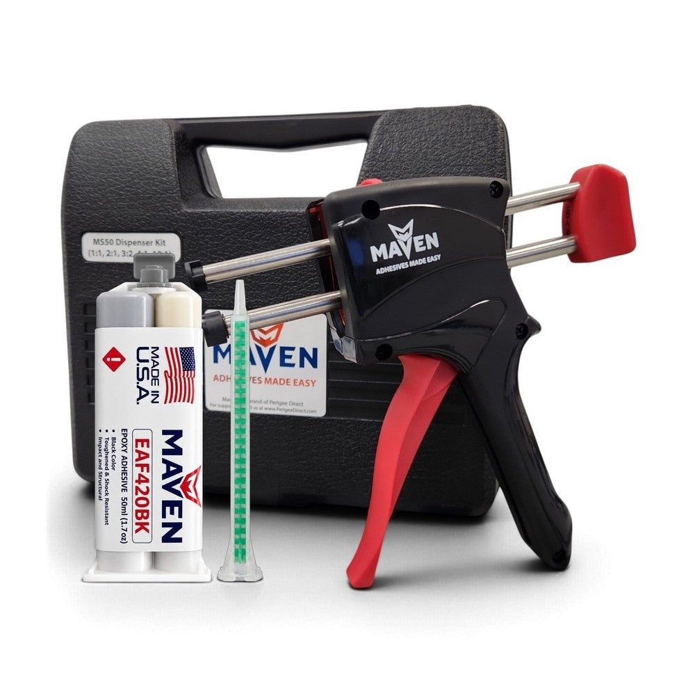 Maven EAF420 Black - Medium Set 20 Minute Epoxy Black - Toughened Temp Resistant 20-Minute Set Carbon Fiber, Plastic & Metal Maven Adhesives