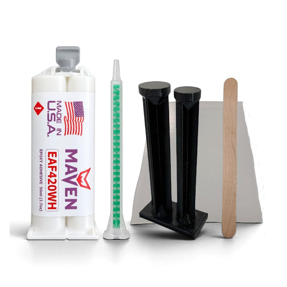 Maven EAF420 Off-White - Medium Set 20 Minute Epoxy Off-White - Toughened Temp Resistant 20-Minute Set Carbon Fiber, Plastic & Metal Maven Adhesives