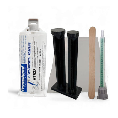 Permabond ET538 1:1 Ratio Slow Set 120 - 150 min Gray color Two-Part Epoxy Adhesive Permabond