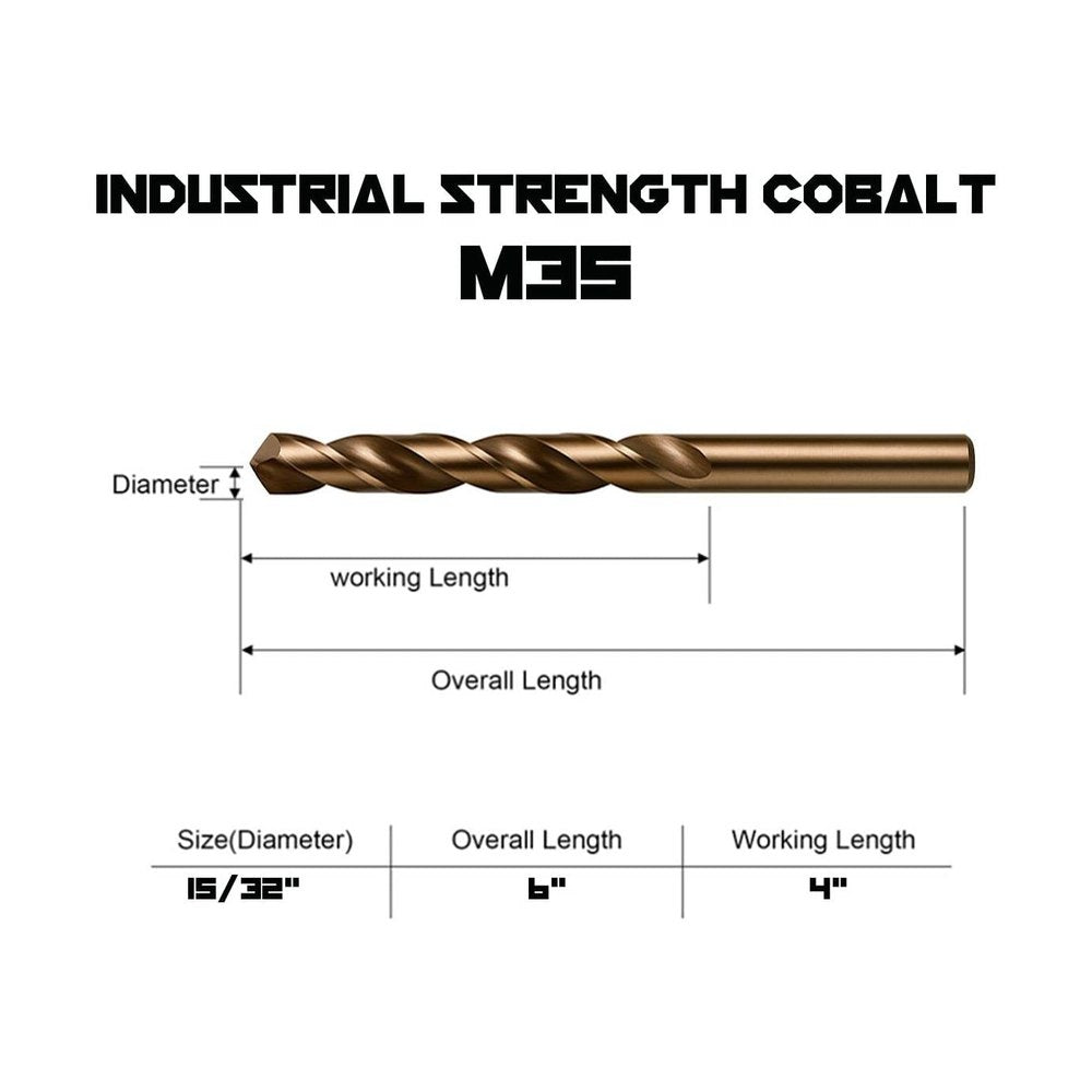 Maven 15/32 in. Single-Project Drill Bit for Keep Nuts, 1 Count Perigee Direct